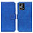 Custodia Portafoglio In Pelle Cover con Supporto K07Z per Oppo F21s Pro 4G Blu