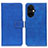 Custodia Portafoglio In Pelle Cover con Supporto K07Z per Oppo K11x 5G Blu