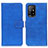 Custodia Portafoglio In Pelle Cover con Supporto K07Z per Oppo Reno5 Z 5G Blu