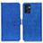 Custodia Portafoglio In Pelle Cover con Supporto K07Z per Oppo Reno7 5G Blu
