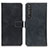 Custodia Portafoglio In Pelle Cover con Supporto K07Z per Sony Xperia 1 III Nero