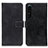 Custodia Portafoglio In Pelle Cover con Supporto K07Z per Sony Xperia 1 IV Nero