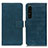 Custodia Portafoglio In Pelle Cover con Supporto K07Z per Sony Xperia 1 IV SO-51C Verde