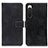 Custodia Portafoglio In Pelle Cover con Supporto K07Z per Sony Xperia 10 IV Nero