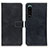 Custodia Portafoglio In Pelle Cover con Supporto K07Z per Sony Xperia 5 III SO-53B Nero