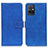 Custodia Portafoglio In Pelle Cover con Supporto K07Z per Vivo T1 5G India Blu