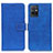 Custodia Portafoglio In Pelle Cover con Supporto K07Z per Vivo Y55s 5G Blu