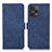 Custodia Portafoglio In Pelle Cover con Supporto K07Z per Xiaomi Poco F5 5G Blu