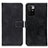 Custodia Portafoglio In Pelle Cover con Supporto K07Z per Xiaomi Redmi 10 4G Nero