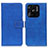 Custodia Portafoglio In Pelle Cover con Supporto K07Z per Xiaomi Redmi 10 India Blu