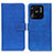 Custodia Portafoglio In Pelle Cover con Supporto K07Z per Xiaomi Redmi 10 Power Blu