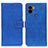 Custodia Portafoglio In Pelle Cover con Supporto K07Z per Xiaomi Redmi A1 Plus Blu