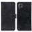 Custodia Portafoglio In Pelle Cover con Supporto K07Z per Xiaomi Redmi Note 11R 5G Nero