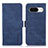 Custodia Portafoglio In Pelle Cover con Supporto K08Z per Google Pixel 8a 5G Blu