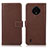 Custodia Portafoglio In Pelle Cover con Supporto K08Z per Nokia C200 Marrone