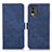 Custodia Portafoglio In Pelle Cover con Supporto K08Z per Nokia C210 Blu