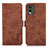 Custodia Portafoglio In Pelle Cover con Supporto K08Z per Nokia C32 Marrone