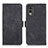 Custodia Portafoglio In Pelle Cover con Supporto K08Z per Nokia C32 Nero