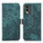 Custodia Portafoglio In Pelle Cover con Supporto K08Z per Nokia C32 Verde