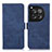 Custodia Portafoglio In Pelle Cover con Supporto K08Z per OnePlus 12 5G Blu