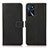 Custodia Portafoglio In Pelle Cover con Supporto K08Z per Oppo A16 Nero