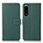 Custodia Portafoglio In Pelle Cover con Supporto K08Z per Sony Xperia 5 III SO-53B Verde