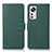 Custodia Portafoglio In Pelle Cover con Supporto K08Z per Xiaomi Mi 12 5G Verde