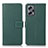 Custodia Portafoglio In Pelle Cover con Supporto K08Z per Xiaomi Redmi Note 11T Pro+ Plus 5G Verde