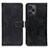 Custodia Portafoglio In Pelle Cover con Supporto K08Z per Xiaomi Redmi Note 12 Turbo 5G Nero