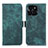 Custodia Portafoglio In Pelle Cover con Supporto K09Z per Huawei Honor X8b Verde