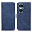 Custodia Portafoglio In Pelle Cover con Supporto K09Z per Huawei Nova 11i Blu