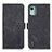 Custodia Portafoglio In Pelle Cover con Supporto K09Z per Nokia C12 Nero