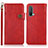 Custodia Portafoglio In Pelle Cover con Supporto K09Z per OnePlus Nord CE 5G Rosso