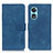 Custodia Portafoglio In Pelle Cover con Supporto K09Z per Oppo A1 5G Blu