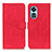 Custodia Portafoglio In Pelle Cover con Supporto K09Z per Oppo A1 5G Rosso