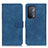 Custodia Portafoglio In Pelle Cover con Supporto K09Z per Oppo A54 5G Blu