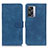 Custodia Portafoglio In Pelle Cover con Supporto K09Z per Oppo A57 5G Blu