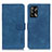 Custodia Portafoglio In Pelle Cover con Supporto K09Z per Oppo A95 4G Blu