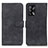 Custodia Portafoglio In Pelle Cover con Supporto K09Z per Oppo F19 Nero