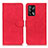 Custodia Portafoglio In Pelle Cover con Supporto K09Z per Oppo F19 Rosso