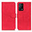 Custodia Portafoglio In Pelle Cover con Supporto K09Z per Oppo K9 5G Rosso