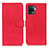 Custodia Portafoglio In Pelle Cover con Supporto K09Z per Oppo Reno5 F Rosso