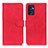 Custodia Portafoglio In Pelle Cover con Supporto K09Z per Oppo Reno7 5G Rosso
