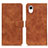 Custodia Portafoglio In Pelle Cover con Supporto K09Z per Samsung Galaxy A23 5G SC-56C Marrone