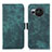 Custodia Portafoglio In Pelle Cover con Supporto K09Z per Sharp Aquos R8 Verde