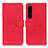 Custodia Portafoglio In Pelle Cover con Supporto K09Z per Sony Xperia 1 IV Rosso