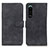 Custodia Portafoglio In Pelle Cover con Supporto K09Z per Sony Xperia 5 III SO-53B Nero