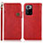 Custodia Portafoglio In Pelle Cover con Supporto K09Z per Xiaomi Poco X3 GT 5G Rosso