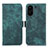 Custodia Portafoglio In Pelle Cover con Supporto K09Z per Xiaomi Redmi 13C Verde