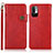 Custodia Portafoglio In Pelle Cover con Supporto K09Z per Xiaomi Redmi Note 10 JE 5G Rosso